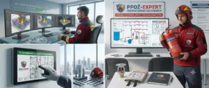 Stanowisko monitorowania systemów ppoż i symulacji pożarowych w centrum operacyjnym PPOŻ-EXPERT